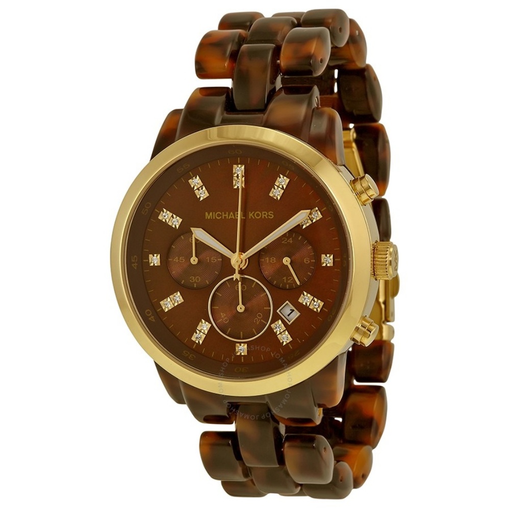 Michael Kors Brown Showstopper Tortoise/Gold Watch